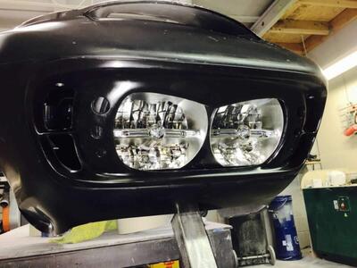 Cornice faro anteriore Dirty Bird modello Trololo 