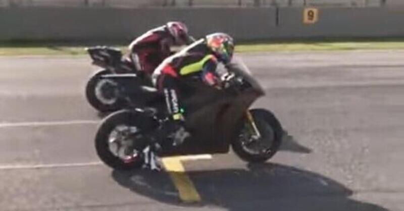 Ducati MotoGP vs Ducati MotoE: prova di accelerazione [VIDEO]