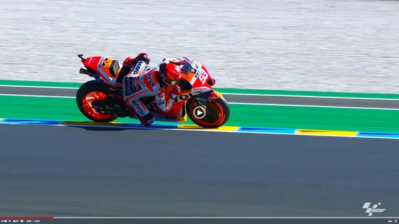 MotoGP 2022. GP di Francia a Le Mans, altri due salvataggi alla-Marquez di Marc Marquez [VIDEO]