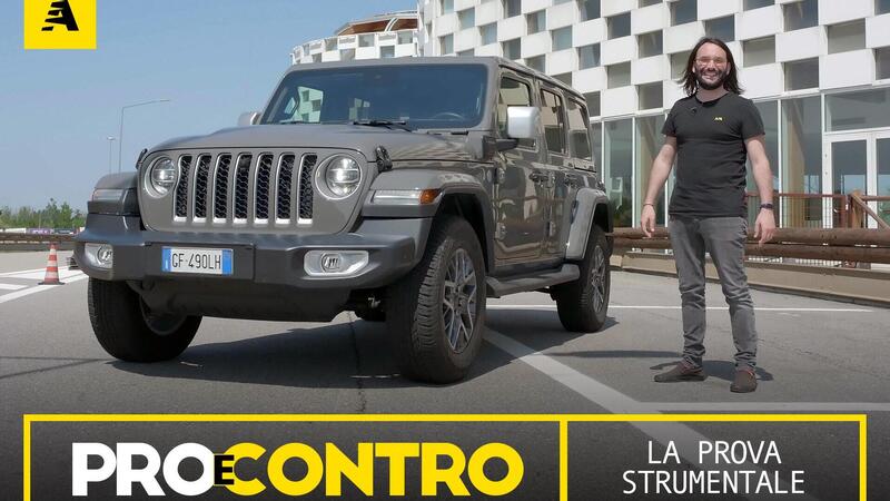 Jeep Wrangler 4xe, PRO e CONTRO | La pagella e tutti i numeri della prova strumentale [Video]