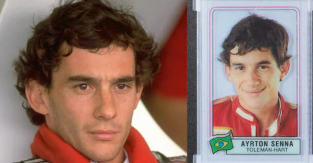Quanto pu&ograve; costare una figurina di Ayrton Senna? L&rsquo;asta da record vi lascer&agrave; senza parole