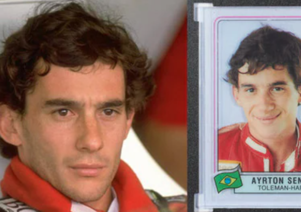 Quanto pu&ograve; costare una figurina di Ayrton Senna? L&rsquo;asta da record vi lascer&agrave; senza parole