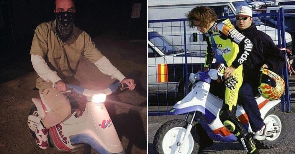 Valentino Rossi vede Salmo con un Honda Cub e impazzisce: &ldquo;Che mezzo! Mitico!&quot;
