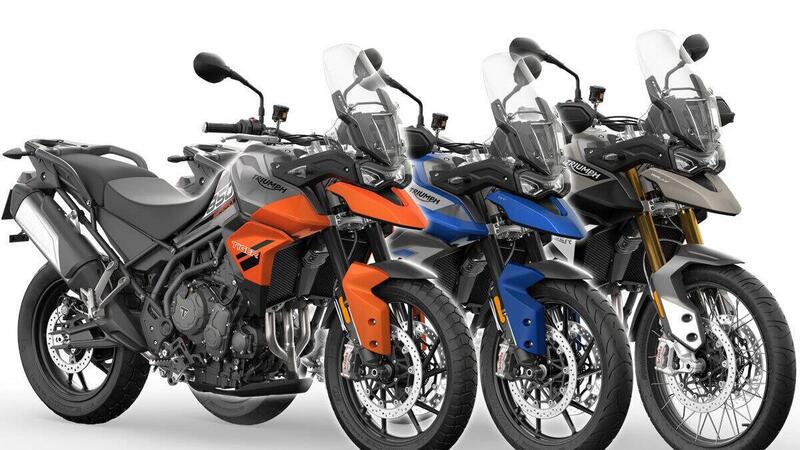 Triumph Tiger 900 gamma 2023: nuove colorazioni