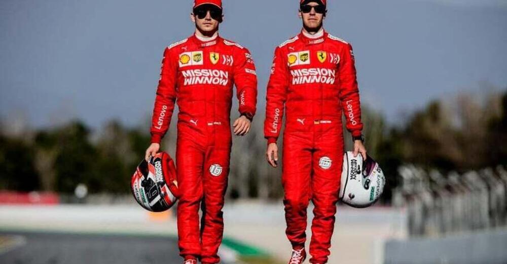 Ecco come reagiscono Leclerc e Vettel al suono di un V10 