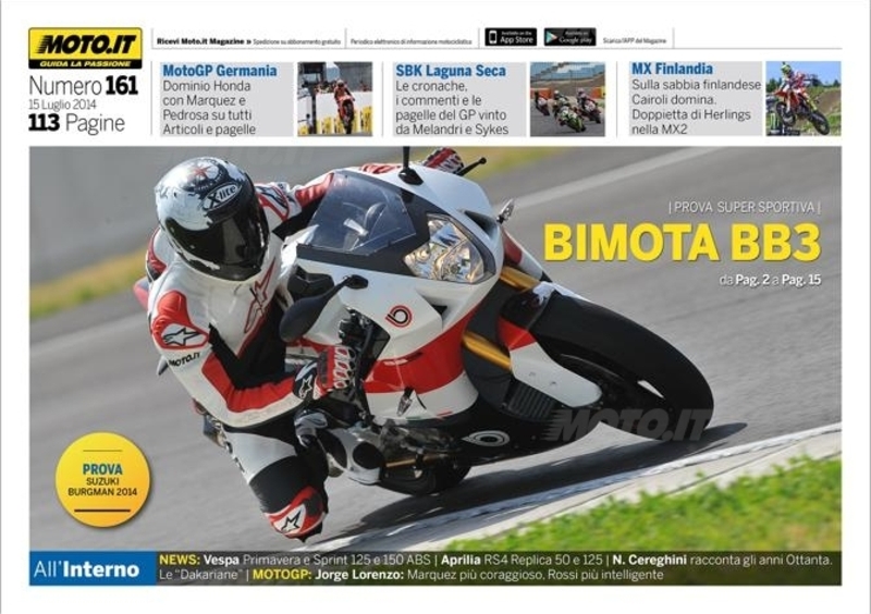 Magazine n&deg;161, scarica e leggi il meglio di Moto.it