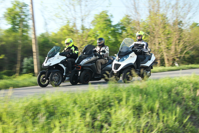 Piaggio MP3 300, Quadro 350S, Peugeot Metropolis 400