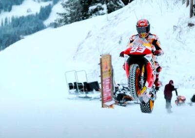 Se vi manca già Marc Marquez guardate qui! Che numeri in moto sulla neve! [VIDEO VIRALE]