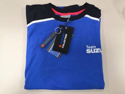 T-shirt blu originale Suzuki