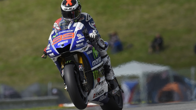 MotoGP. Lorenzo in testa nel warm up a Brno