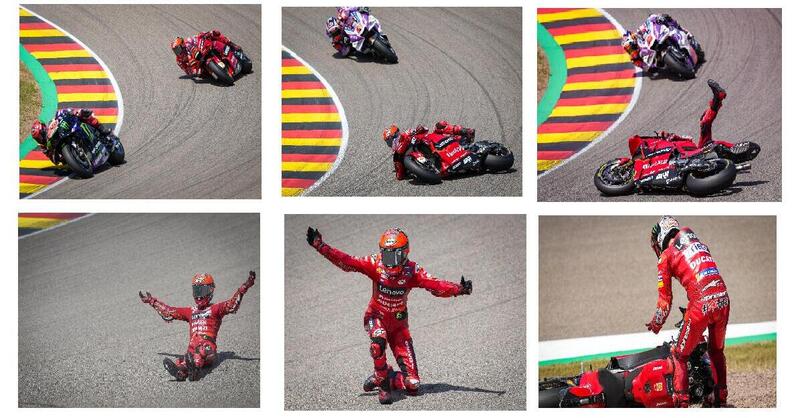 MotoGP 2022. GP di Germania al Sachsenring, la caduta di Pecco Bagnaia e altre foto tedesche [GALLERY]