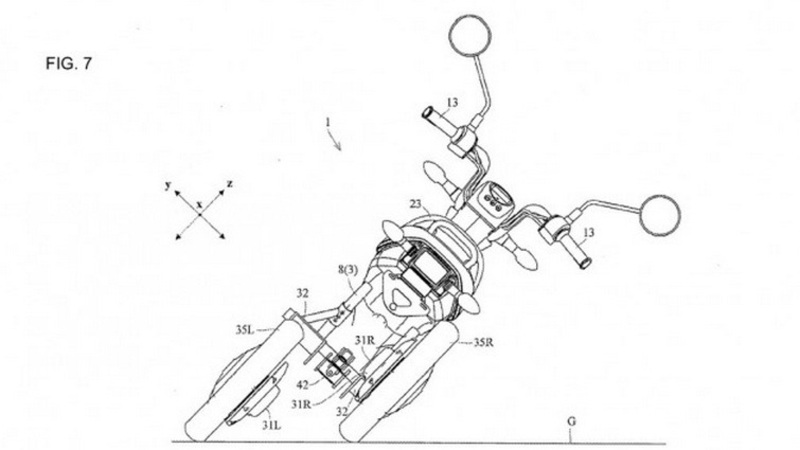 Yamaha, brevetti per un nuovo tre ruote elettrico che piega