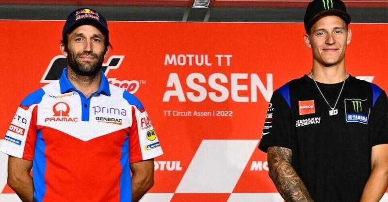 MotoGP 2022. GP di Olanda ad Assen, Fabio Quartararo spinge Johann Zarco sulla Ducati ufficiale: &quot;Perch&eacute; non prendono te?&quot;