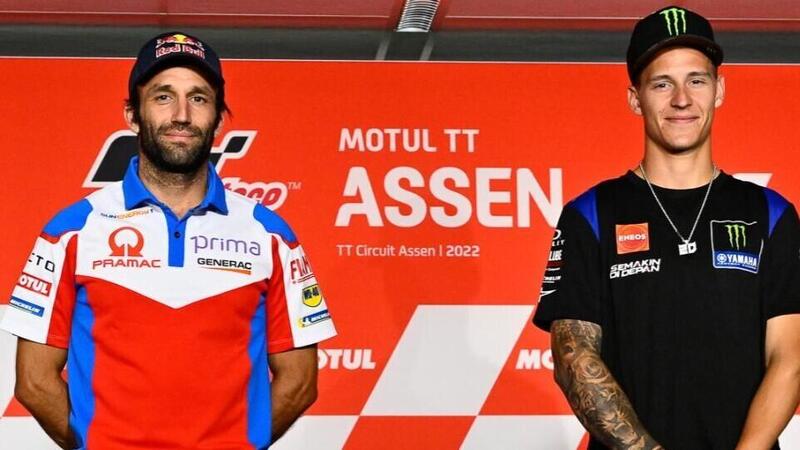 MotoGP 2022. GP di Olanda ad Assen, Fabio Quartararo spinge Johann Zarco sulla Ducati ufficiale: &quot;Perch&eacute; non prendono te?&quot;