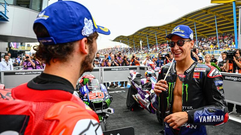 MotoGP 2022. GP di Olanda ad Assen, Fabio Quartararo: &quot;Il passo migliore l&#039;abbiamo io e Pecco Bagnaia&quot;