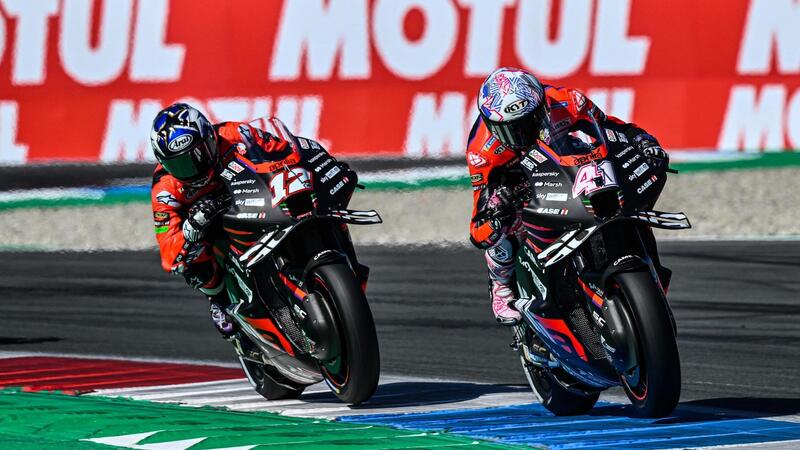 MotoGP 2022. GP di Olanda ad Assen, nel warm up un&#039;Aprilia da podio