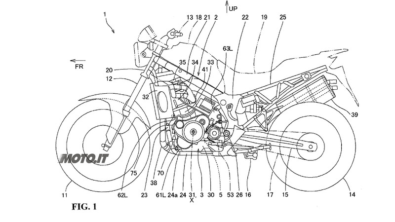 Honda Africa Twin 2015: spunta un brevetto