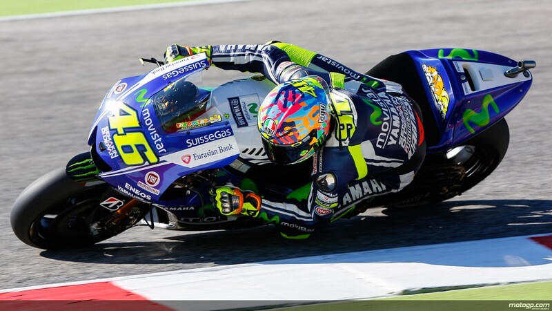 Rossi in testa dopo il warm up del GP di Misano