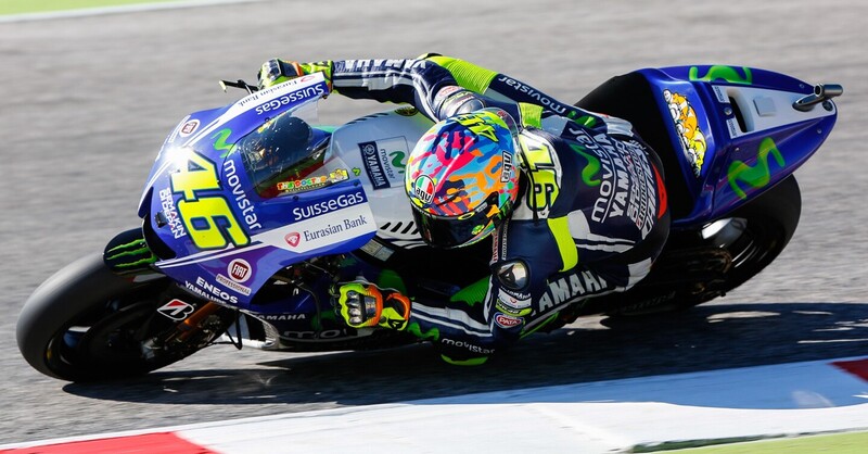 Rossi in testa dopo il warm up del GP di Misano