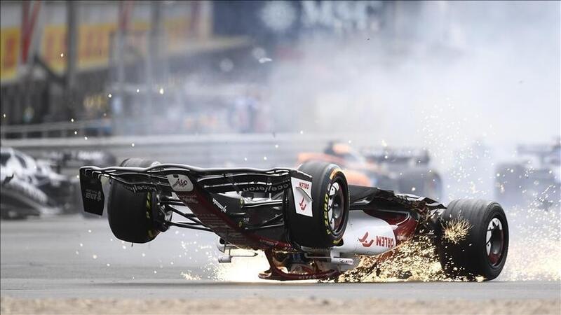 Incidente Zhou F1, bene halo, ma si &egrave; rotto il roll bar. Ed &egrave; gravissimo