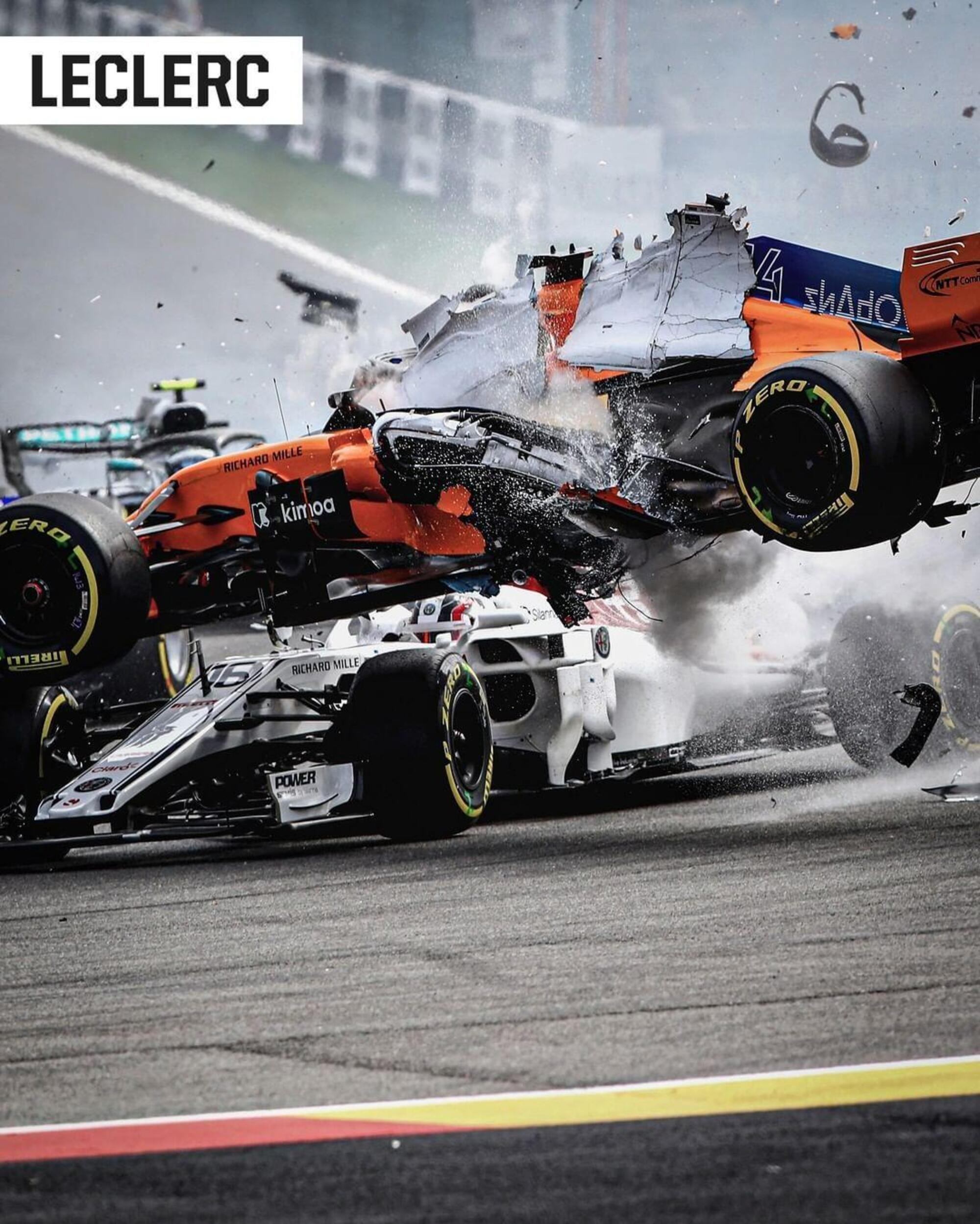 Incidente di Leclerc e Alonso, Spa 2018