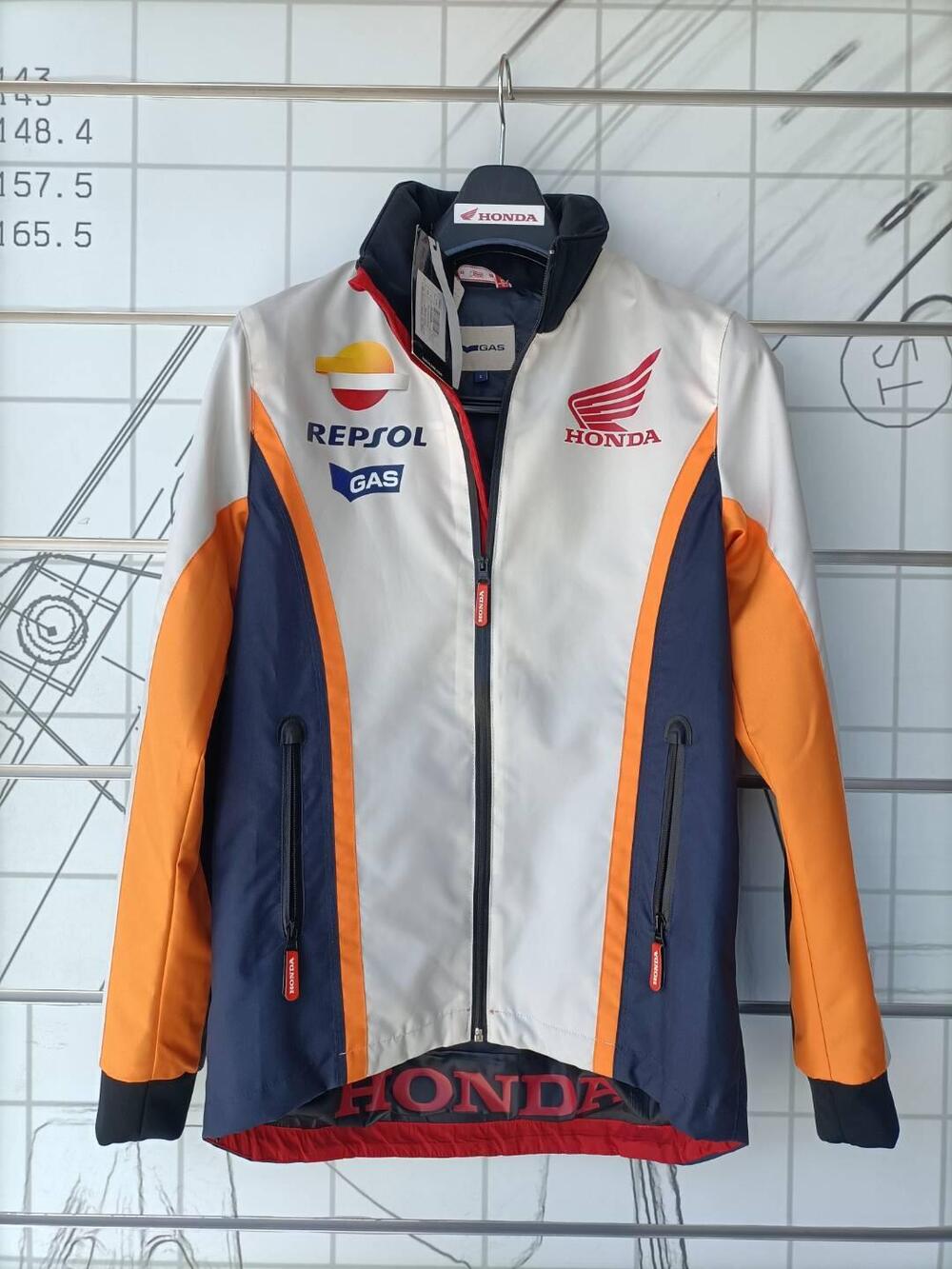Giacca Honda Repsol antivento e antipioggia