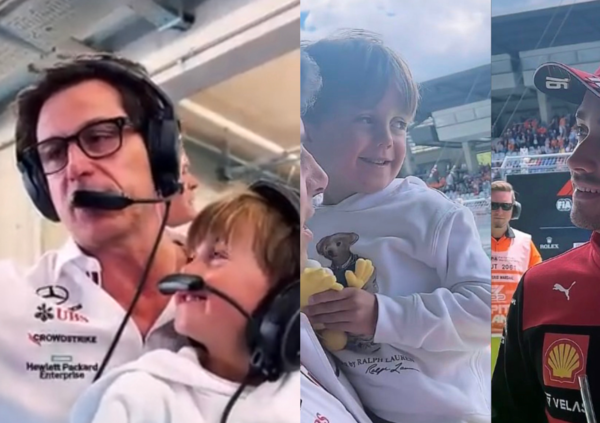 [VIDEO] Al lavoro con pap&agrave;, Toto Wolff porta il figlio Jack nel paddock: la reazione dei piloti 
