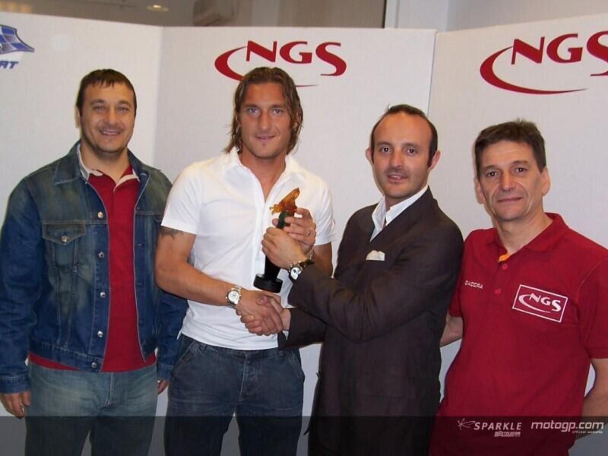 Francesco Totti Team MotoGP 2005 Shanghai