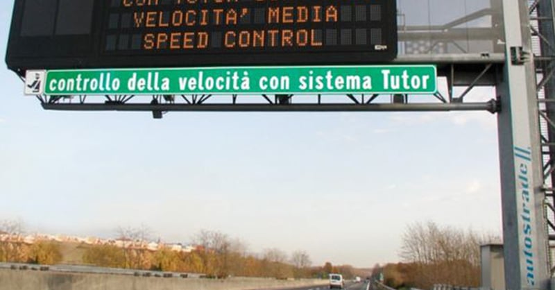 Autostrade ti &quot;aiuta&quot; a non prendere multe con il Tutor