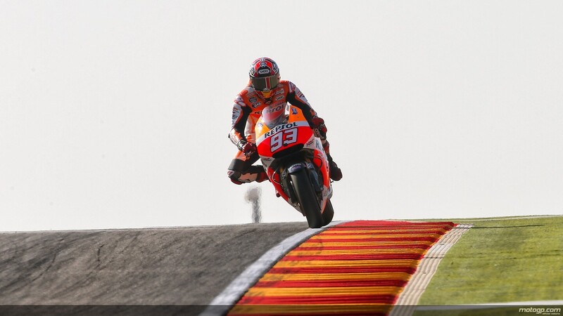 MotoGP. Marquez in testa nelle prove libere di Aragon