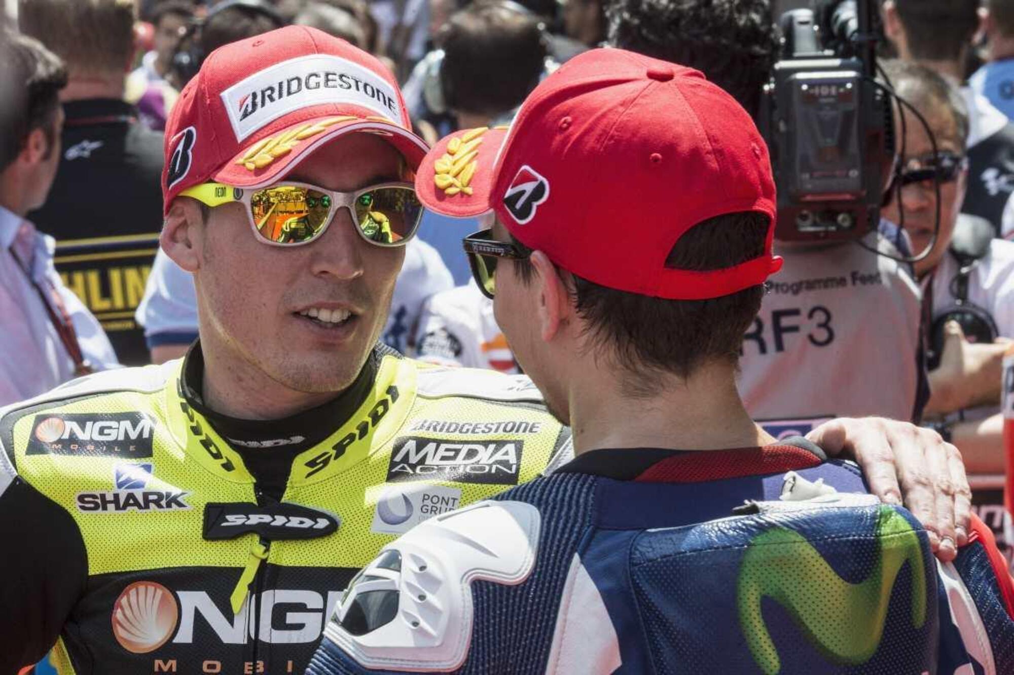 Aleix Espargar&ograve; e Jorge Lorenzo