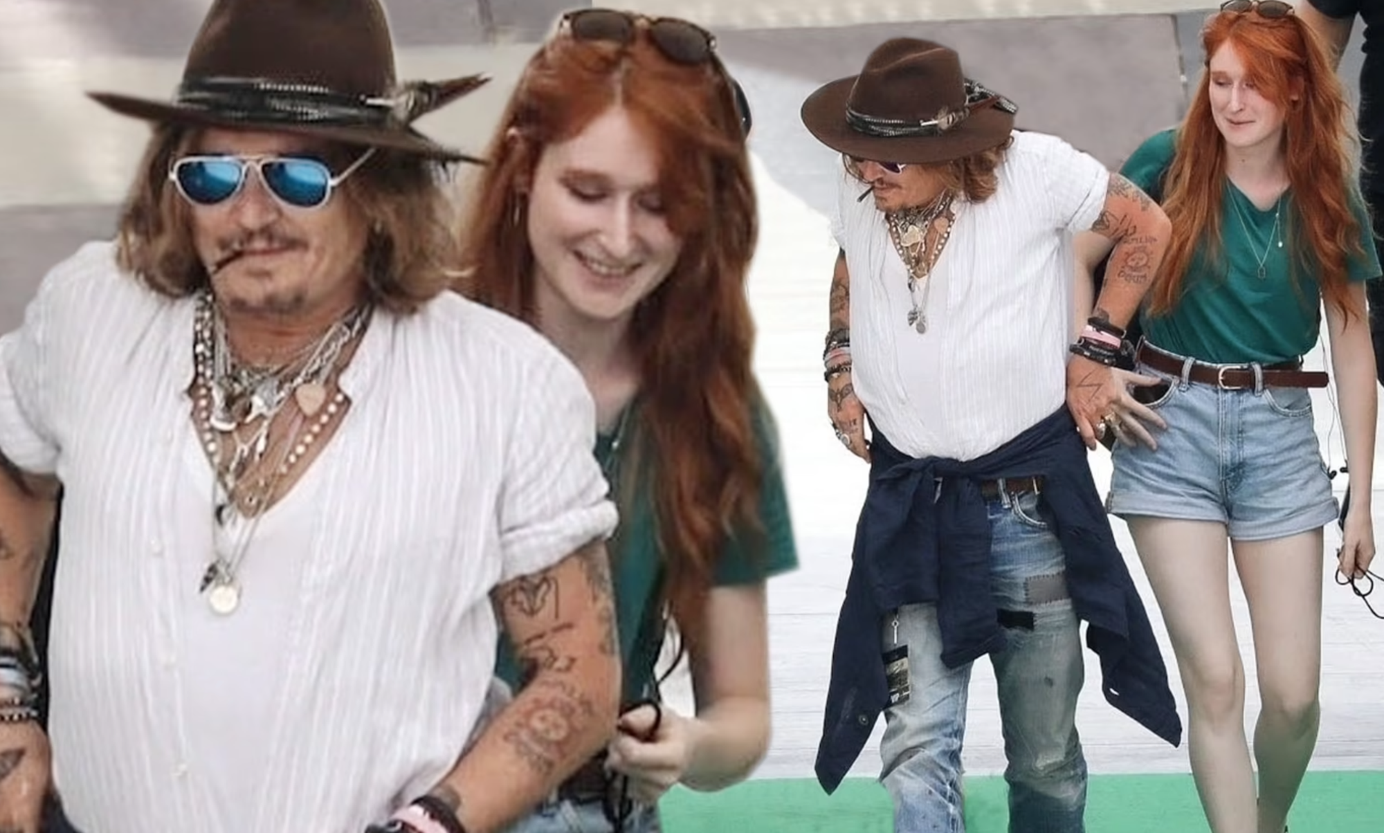 Johnny Depp e la rossa misteriosa vista con lui in Italia