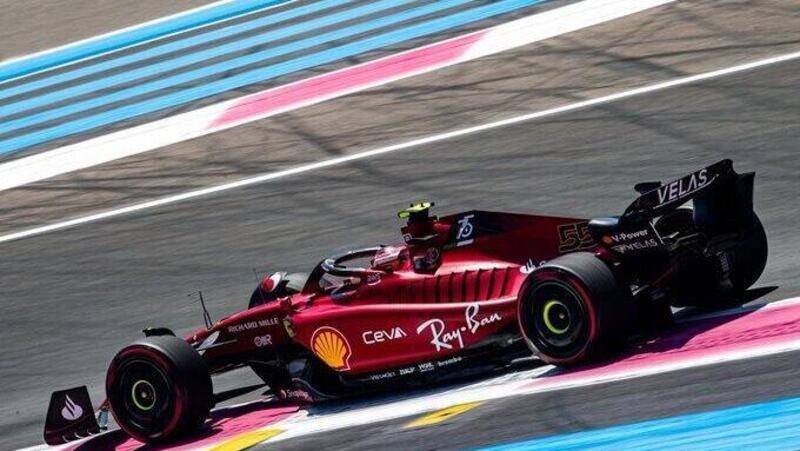 F1, GP Francia, FP2: Uno-due Ferrari. Sainz al top, Leclerc secondo