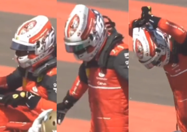 [VIDEO] Come ha reagito Leclerc all&rsquo;errore? Dagli spalti il video della sua disperazione