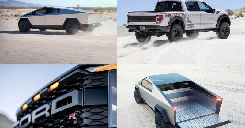 I confronti impossibili: Tesla Cybertruck vs Ford F-150 Raptor R V8