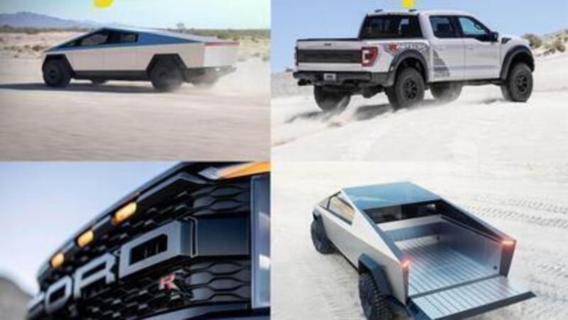 I confronti impossibili: Tesla Cybertruck vs Ford F-150 Raptor R V8