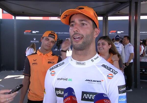 [VIDEO] Ricciardo insulta Norris (in italiano) per quattro volte: la reazione di Mara Sangiorgio