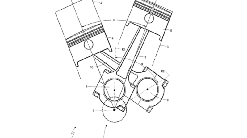 Ferrari deposita un brevetto per un motore V2. Moto?