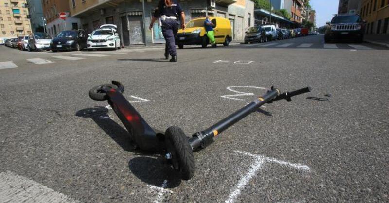 Incidente in monopattino: ragazzino in ospedale, multa alla mamma