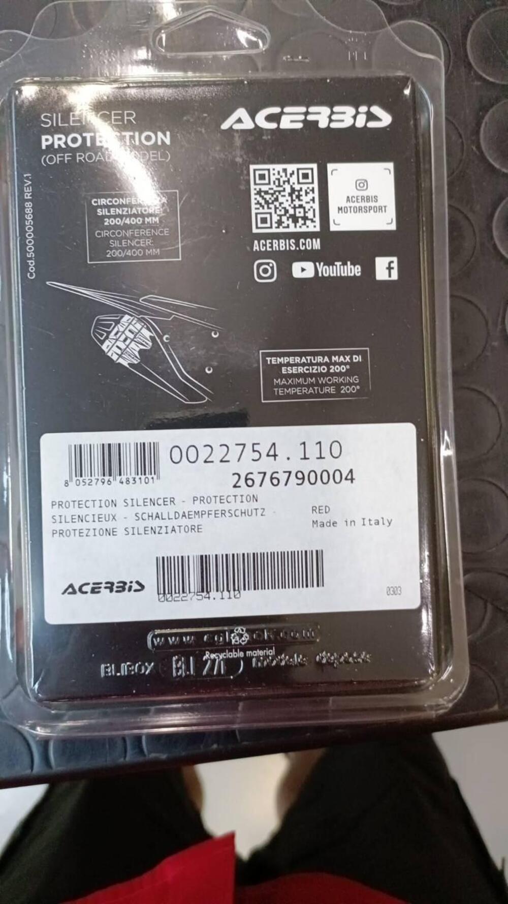 PROTEZIONE SILENZIATORE ACERBIS UNIVERSALE. CODICE (2)
