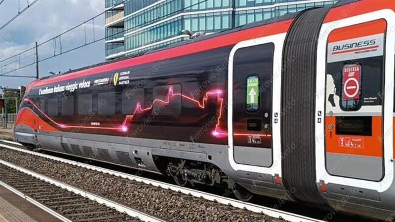 Prima corsa per il Frecciarossa 1000 Scuderia Ferrari: un mezzo molto speciale [VIDEO] 