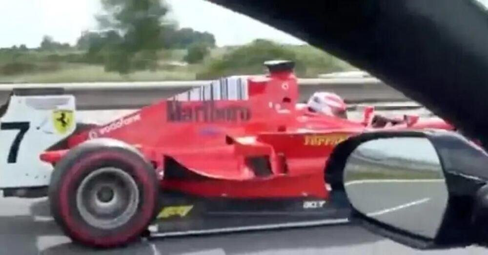 [VIDEO] In autostrada con una Ferrari da Formula 1 (e non &egrave; la prima volta): l&rsquo;incredibile video