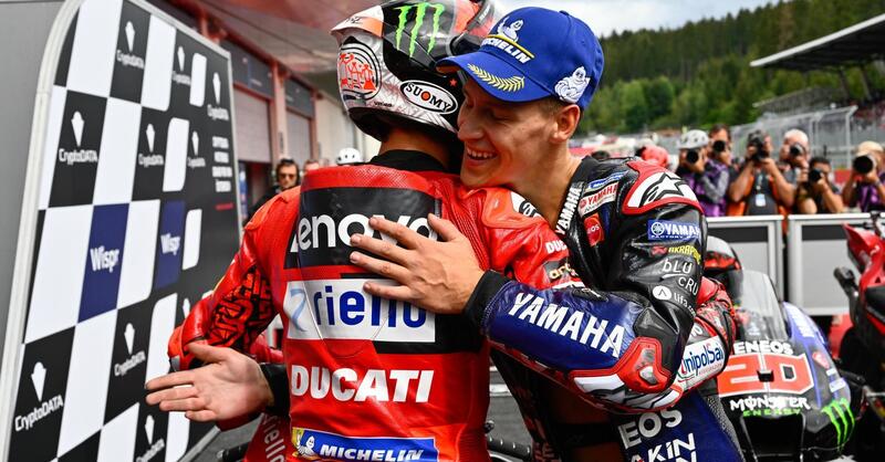 MotoGP 2022. GP d&#039;Austria al Red Bull Ring. Un altro secondo posto che &egrave; &quot;una delle migliori gare in assoluto&quot; per Fabio Quartararo