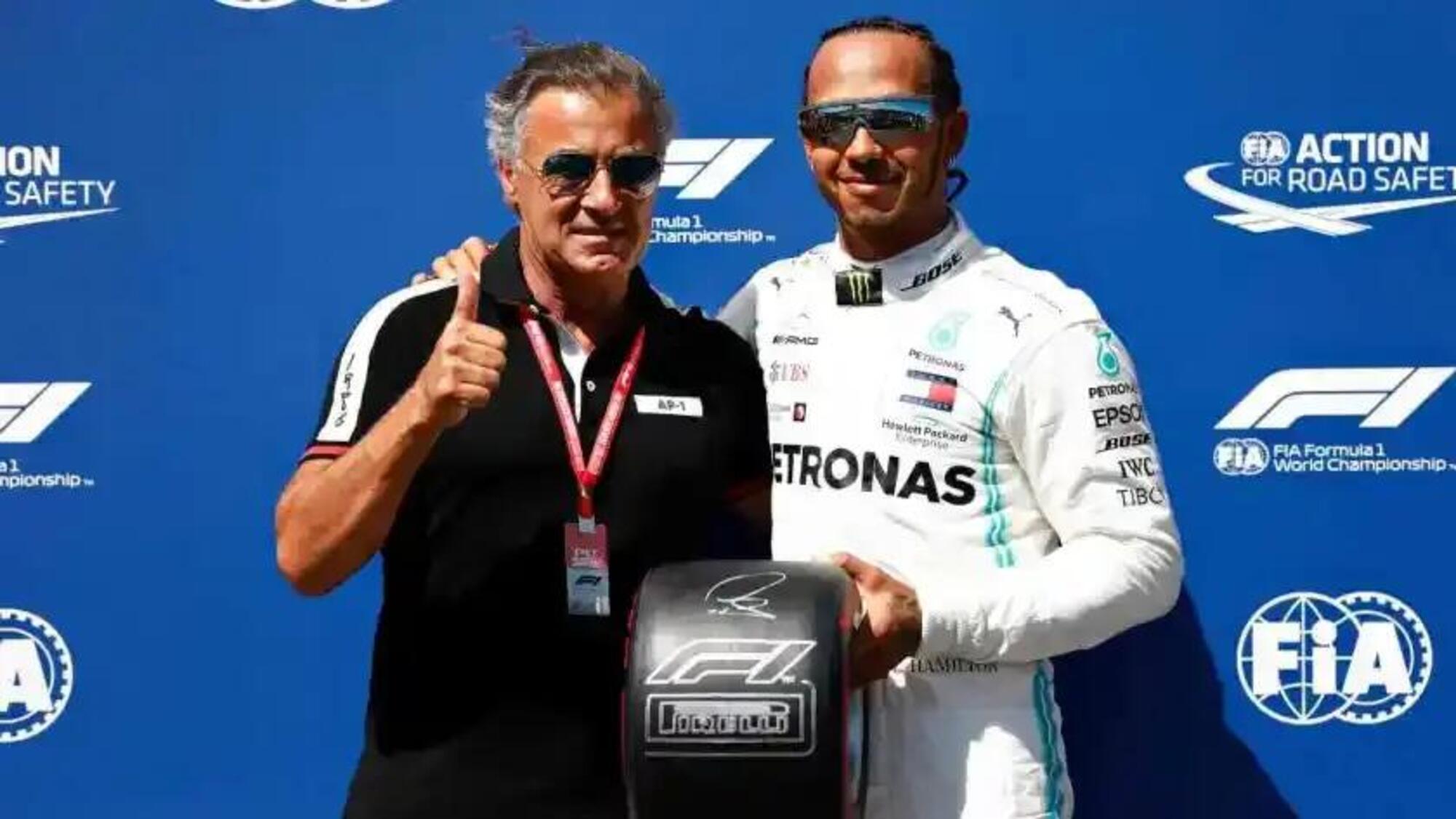 Jean Alesi e Lewis Hamilton