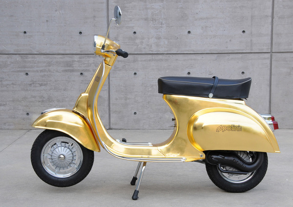 Vespa Polini Gold da 23 carati a EICMA 2014