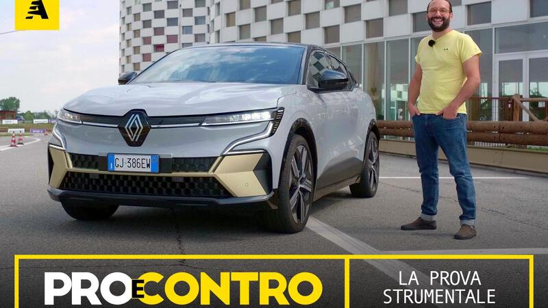 Renault Megane elettrica, PRO e CONTRO | La pagella e i numeri della prova strumentale [Video]