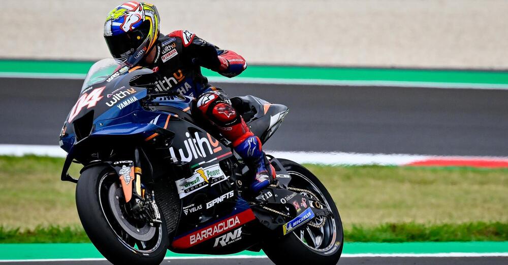 Andrea Dovizioso, trasparenze e colori nell&rsquo;ultimo sabato in MotoGP