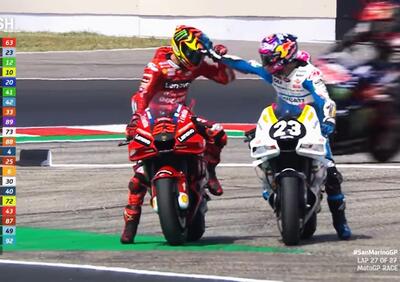 MotoGP 2022. GP di San Marino a Misano. Vince Pecco Bagnaia, ci prova Enea Bastianini, vince lo sport