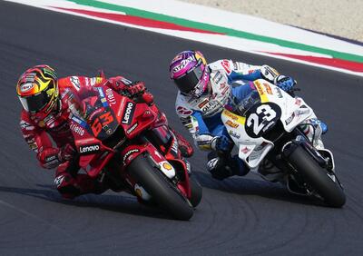 MotoGP 2022. GP di San Marino a Misano. Pecco Bagnaia: “Mi aspettavo l'attacco di Enea Bastianini, era legittimo che ci provasse