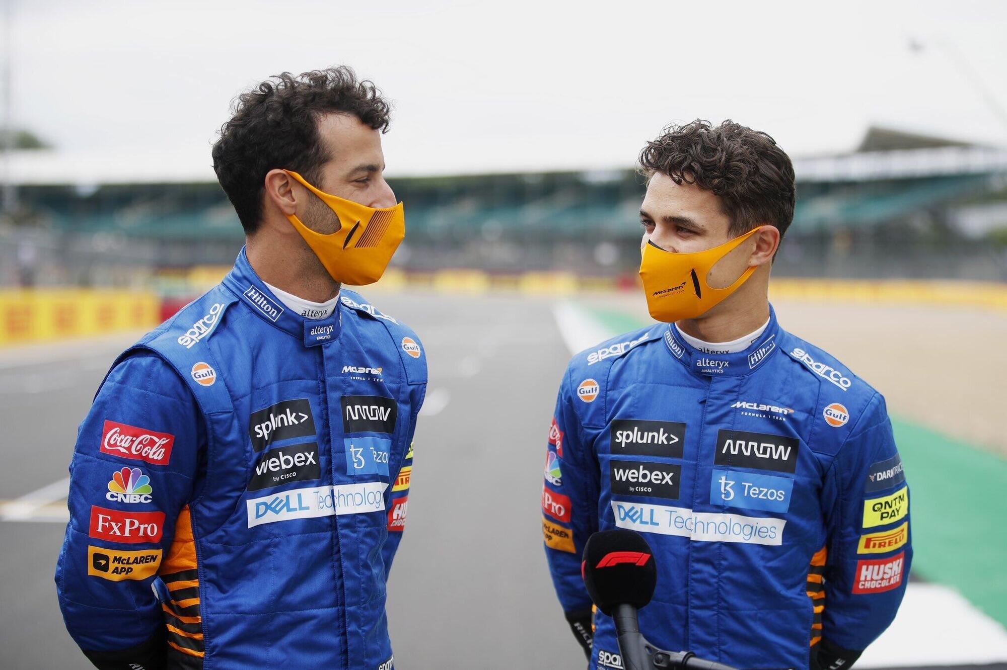 Daniel Ricciardo e Lando Norris
